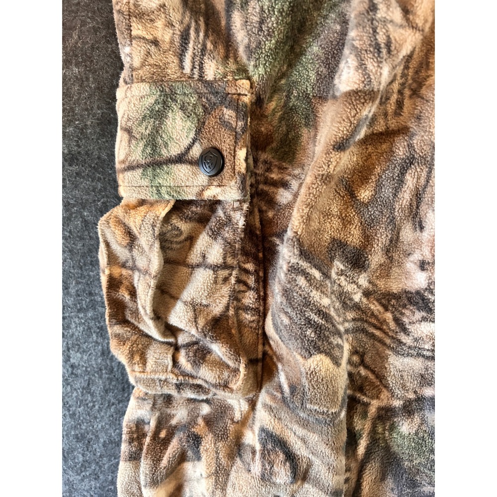 Game Winner Youth XL Fleece Cargo‎ Hunting Pants Camo Forest Realistic Print